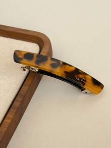 1 chiếc kẹp tóc nhỏ bằng nhựa acetate 7cm, kẹp lò xo, kẹp tóc nữ, kẹp tóc đuôi ngựa, phụ kiện tóc - Nhiều màu - Xem 5