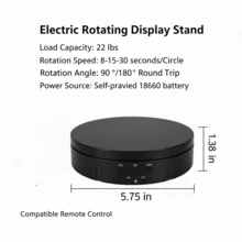 1个360度旋转展示架，带7.7英寸镜子，旋转速度和角度可调，适用于摄影、视频和产品展示（白色），也可作收纳架、抽屉分隔架、整理架、香水架、卧室收纳架、化妆架、化妆刷架、梳妆用品架，波西米亚风格，适合度假海滩、浴室系列、卧室系列，大容量 - 白(非鏡面) - 查看 19