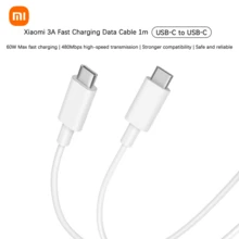 Xiaomi 小米原装3A Type-C转Type-C数据线 1米 - 适用于45W/33W/30W/27W快充、高速数据传输以及充电和数据传输双功能。兼容小米/红米/POCO、一加和安卓设备。 - 白色 - 查看 3