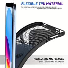 这款保护壳适用于多种机型，包括 9.7 英寸、10.2 英寸和 Air 系列，采用透明设计、防弯曲亚克力材质、笔槽和自动休眠/唤醒功能。 - 黑色 - 查看 5