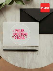 1/60/120/240 Pcs Customized Round Stickers - Personalized Design Stickers, Customized Thank You Labels, Customized Logo Stickers, No Ironing Required, Perfect For Gift Packaging, Party Decoration, Birthday Party Styling, Journaling, Office Organization, Home Decor, Business Promotion - Multicolor 1 - View 68