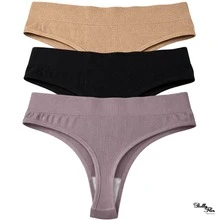 Set Of 4 Seamless Ribbed Shaping Panties - Non-Cutting And Comfortable - Premium Polyamide - Màu trung tính - Xem 11