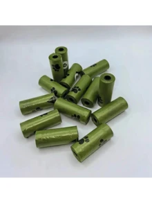 PETSIN 10 cuộn/150 túi đựng phân chó có mùi hương hoa oải hương ngẫu nhiên, siêu dày và chống rò rỉ, quản lý chất thải của thú cưng, thiết kế hình vuông có thể gập lại, chất lượng cao (1 hộp đựng) - Nhiều màu - Xem 6