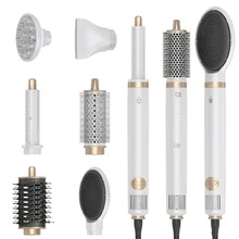 UKLISS 2026 Upgraded 6-In-1 Negative Ion Hair Dryer & Styler (Brush & Blow Dryer) | 11M RPM High-Speed Brushless Motor For Ultra-Fast Drying & Salon-Level Styling | 6 Interchangeable Heads For Left/Right Curl Adjustment | Self-Cleaning Back Cover | Suitable For All Hair Types | Valentine's Day, Carnival, St. Patrick's Day Gift For Her | Travel Essential | Home, Travel & Party/Festival Essential - White - View 11