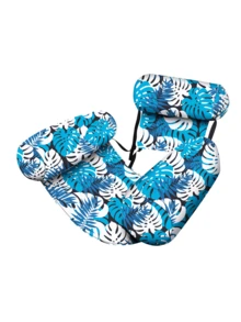 Hamaca inflable para piscina: Una silla de ocio estampada para adultos - Perfecta para vacaciones, fiestas y relajación. Esta hamaca para exteriores es un elemento esencial para la playa y la piscina, ideal para fotos, juegos acuáticos, relajarse y entretenimiento. ¡Un verdadero imprescindible para la playa! - flotador inflable - Ver 18