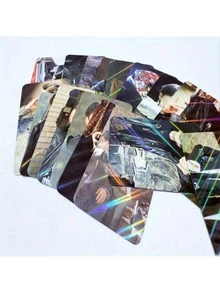 SKZ“镂空”全息卡片+LOMO卡片+64张贴纸，K-POP收藏套装，粉丝礼物，剪贴簿和相册用品 - 彩色 - 查看 8