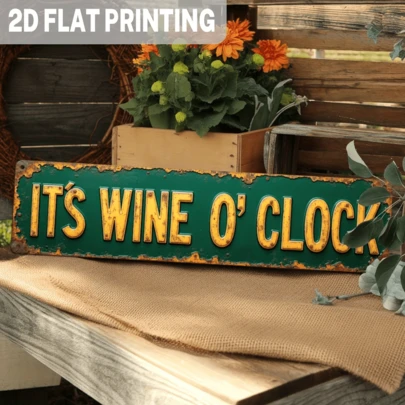 Trang trí tường bằng kim loại hình chuông rượu vang cổ điển, 2D, 1 chiếc - Trang trí chủ đề rượu vang màu xanh lá cây và vàng mộc mạc, thích hợp cho quầy bar, nhà bếp, nhà nông thôn - Đồ trang trí bằng sắt giả cổ dành cho người yêu rượu vang, trang trí ngày lễ và quanh năm, không cần điện, kích thước 4x16 inch, 2D phẳng.