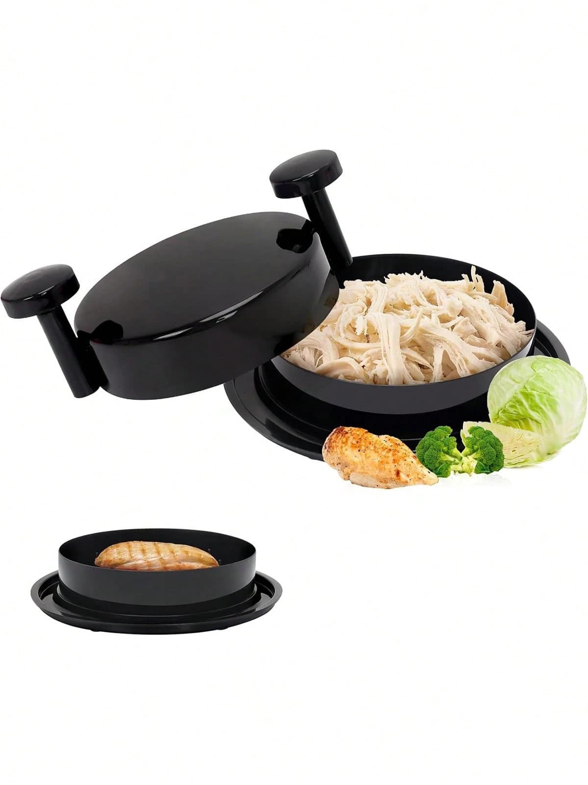 1 pièce Hachoir à poulet, outil de déchiquetage de viande ergonomique, convient pour le poulet, le bœuf, la dinde, les légumes, anti-adhésif, lave-vaisselle, préparation de repas, barbecue, pique-nique, vacances, cadeau de gadget de cuisine - Multicolore - Voir 1