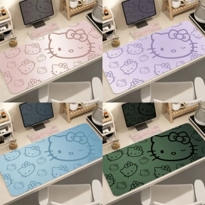 SANRIO 1pc Printed Mouse Pad - Designed For Girls & Students | Extra-Large Non-Slip Mat | Computer Keyboard Pad & Cartoon Desk Writing Mat | Gaming Mouse Pad - Non-Slip Rubber Base | Washable | Adorable Cartoon Design | Ideal For Office, School, Home Decor, And Desk Protection | The Perfect Gift For Fans And Friends | Desk Mat | Fun Design | Washable Desk Pad | Suitable For Any Desktop