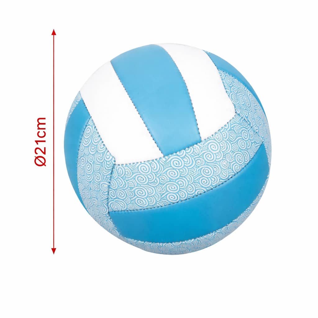 Voleibol - Azul, azul claro, branco, três cores - Ver 1