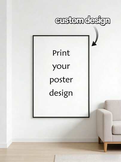 1pc Customized Poster Printing - Personalized Design, Personalized Wall Art Decor Suitable For Bedroom, Living Room, Office, Aesthetic Home Decor, Ideal Gift For Valentine's Day, Birthday, Christmas, New Year, Anniversary, Graduation, Housewarming