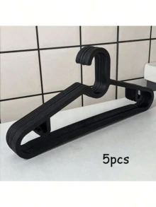 20pcs Non-Slip Ultra-Thin Plastic Hangers, Multi-Functional Fashionable Black & White Design Clothes Drying Rack, Maximize Closet Space, High Load-Bearing, Suitable For Laundry Room, Applicable For Adult Coats, Suits, Shirts, Dresses - Multicolor - View 15
