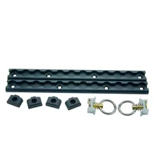 1ft Silver Aluminum Alloy L-Shaped Heavy Duty Cargo Anchor Track, With End Caps And Single Screw Fittings, Suitable For Trucks, Trailers, RVs, Campers, Logistics Transportation - Silver Pull Ring - View 10