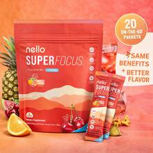 Nello Superfocus Nootropic Drink Mix, Supports Memory & Brain Health, Enhances Mental Clarity & Fights Brain Fog, 20 Travel Packets - 1個 - 查看 7