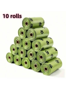 PETSIN 10 cuộn/150 túi đựng phân chó có mùi hương hoa oải hương ngẫu nhiên, siêu dày và chống rò rỉ, quản lý chất thải của thú cưng, thiết kế hình vuông có thể gập lại, chất lượng cao (1 hộp đựng) - Nhiều màu - Xem 8