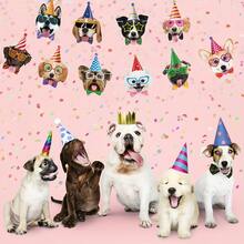 1 Conjunto, Celebre o Dia Especial do seu Cachorro de Estimação - Conjunto de Faixa de Festa com Tema de Rosto e Pata de Cachorro, Adequado para Comemoração de Aniversário, Inclui Retrato de Cachorro e Decoração de Bandeirolas com Tema - Visão 5