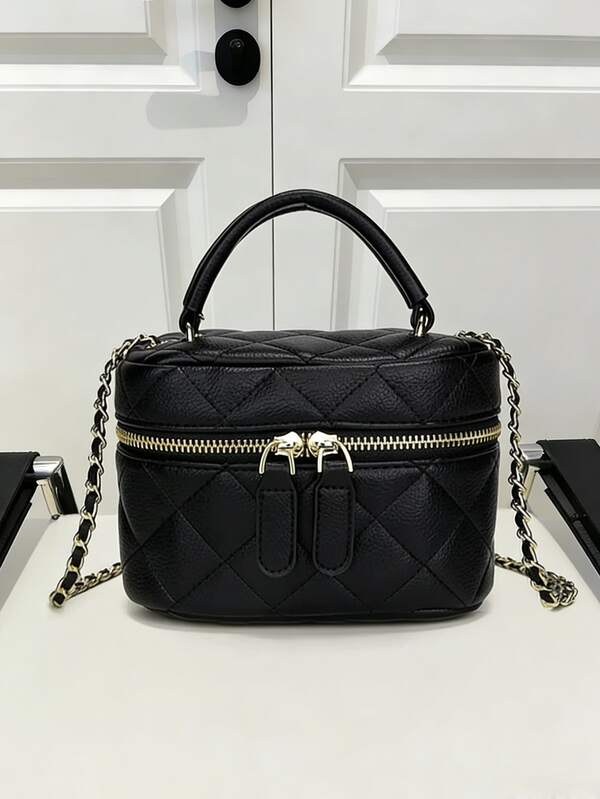 軽量ミニバッグ、コンパクトな女性用ハンドバッグ、チェーンバッグ、キルティングバッグ、トートバッグ、バケツバッグ - ガールズ、大学生、オフィスレディに適しています。オフィス、キャンパス、仕事、通勤、アウトドア活動、旅行、外出に最適です。