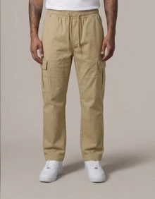 Men's 6-Pocket Cargo Pants Skate Premium Streetwear Modern - Màu be - Xem 3