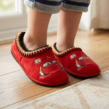 Disney Pantuflas de de Cars de para niños, suaves, acogedoras y cómodas (tallas para niños pequeños 5-10 / tallas para niños pequeños 11-12) - Rojo - Ver 8