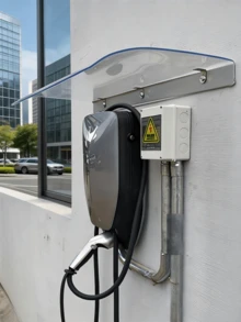 紫外线防护隐形透明遮阳篷 - 四季通用防水塑料窗篷和门廊遮阳篷，安装简便，户外防晒，简约设计 - B - 查看 3