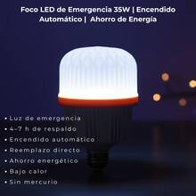 Foco Led Blanco 35w Bombilla Recargable De Emergencia Luz HYF095 decoración de cuarto juguetes accesorios para carro accesorios para moto luces led para cuarto cosas de 10 pesos luces led cosas para decorar tu cuarto accesorios para hombre juegos de mesa lamparas para techo jugetes lámpara lampara ventilador de techo luces decorativas luces luz led lamparas encendedor - Blanco - Ver 7