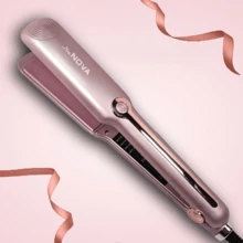 Professional Ceramic Plate Hair Straightener, With Plug And Heating Function, Rapid Temperature Adjustment, Suitable For Home And Salon Use, Hair Care Gift - EU C Type Plug(220-240V) - View 1