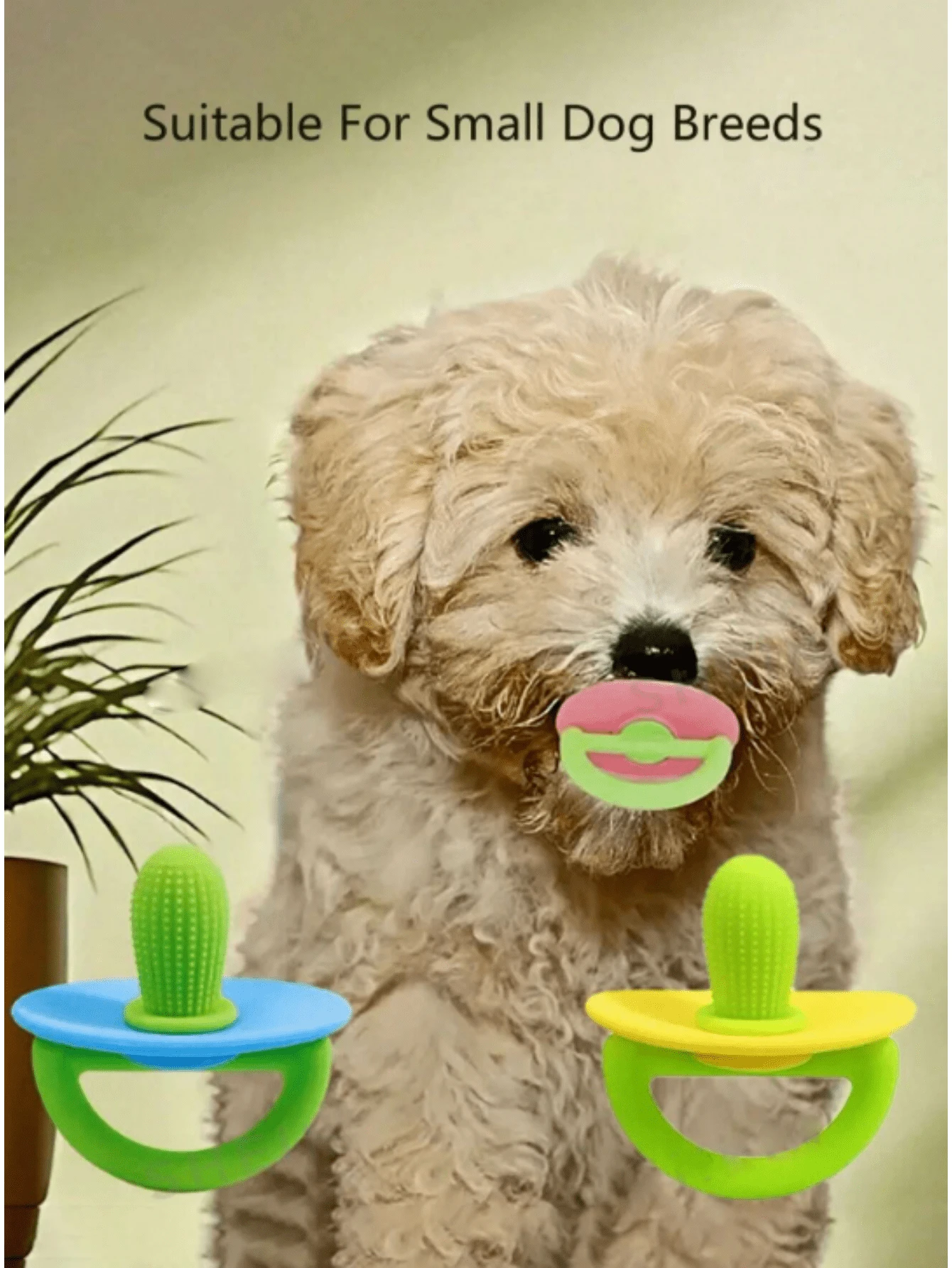 1pc Silicone Dog Chew Toy - Durable Chew Stick, Suitable For Small Dogs, Puppy Teething Toy, Interactive Pet Toy Accessory. Suitable For Small Pets Pacifier. Not Suitable For Large Pets. Please Order Carefully. - Multicolor - View 1