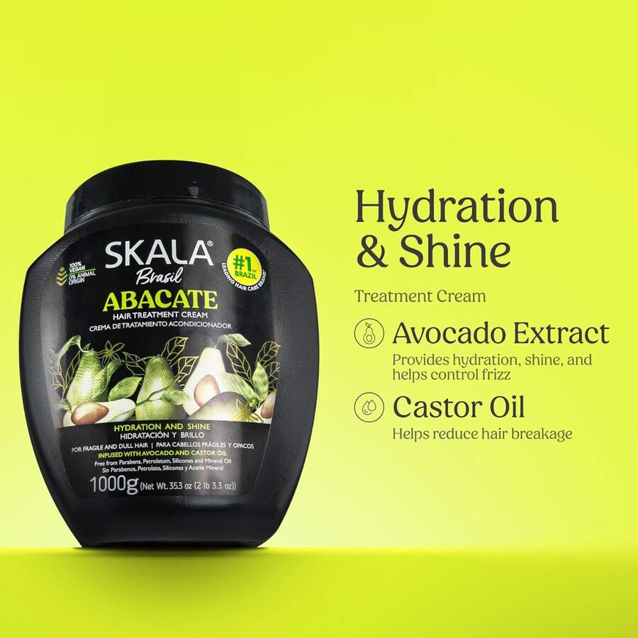 Skala Abacate 1000g - Avocado Hair Mask 1000g For Hydration, Strength And Shine - Abacate - View 1
