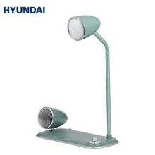 HYUNDAI YH-F168 多功能复古台灯音箱，无线手机充电器，蓝牙音箱，复古夜灯，床头音乐播放器，孔雀绿 - 查看 8