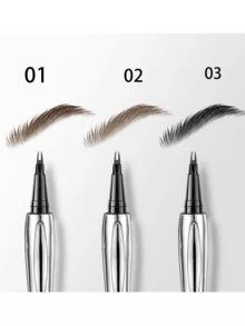 1PC Recommended Brow Pencil, Waterproof & Sweat-Proof, No Smudging, Defines Brow Hair Precisely, Suitable For Beginners With No Skills - Multicolor - View 1
