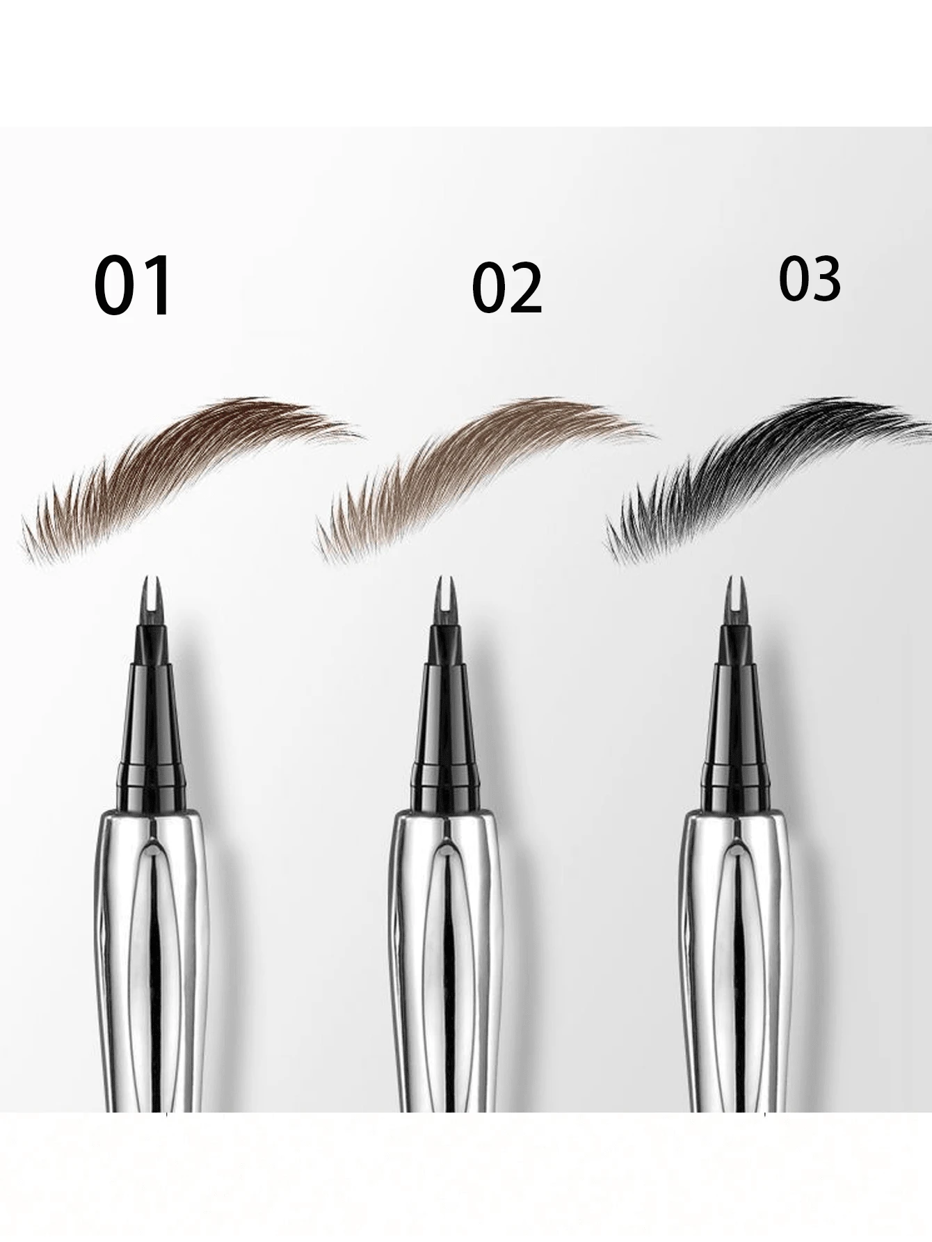 1PC Recommended Brow Pencil, Waterproof & Sweat-Proof, No Smudging, Defines Brow Hair Precisely, Suitable For Beginners With No Skills - Multicolor - View 1