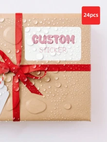 1-120张定制长方形贴纸，个性化标签，Logo贴纸，商业贴纸，运输标签，订单封条。这些贴纸非常适合用于婚礼回礼、生日礼品袋、信封封口、派对装饰、蜡烛罐和DIY工艺品。它们采用整齐的长方形设计，可完美贴合文件夹、产品包装、储物盒和水瓶等平面。 - 彩色 - 查看 24