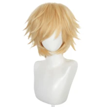 Wig Unisex Medium-Short 12 Inci, Terbuat dari Serat Sintetis Tahan Panas, Cocok untuk Cosplay, Pemakaian Sehari-hari, Foto Pesta, Tersedia dalam Berbagai Warna - MultiWarna - View 45