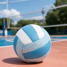 Voleibol - Azul, azul claro, branco, três cores - Ver 4