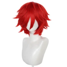 Wig Unisex Medium-Short 12 Inci, Terbuat dari Serat Sintetis Tahan Panas, Cocok untuk Cosplay, Pemakaian Sehari-hari, Foto Pesta, Tersedia dalam Berbagai Warna - MultiWarna - View 46