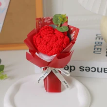 一套人造针织花束，适合作为生日或周年纪念礼物送给老师、母亲、朋友，也适合母亲节、情人节、婚礼纪念品、节日派对、家居装饰和圣诞礼物，可用于家居、书桌、卧室和浴室装饰。 - 彩色 - 查看 11