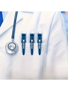 12支装蓝色凝胶笔，专为医生和护士设计 - 0.5毫米速干笔尖，笔身光滑柔软，适用于处方书写和办公用品，专业文具，时尚耐用，医疗办公用品，处方书写工具，速干笔，医用凝胶笔，柔软笔握，符合人体工程学设计，速干技术，可靠的书写工具，医疗专业人士，护士文具 - 12pcs - 查看 4