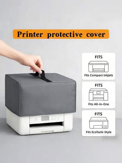 3D Printer Waterproof Cover Waterproof Universal Printer Dust Cover Reinforced Handle Printer Dust Cover Waterproof Open Bottom Protective Sleeve With Drawstring Anti-Static Printer Cover Case - Durable, Water-Resistant, And Easy To Clean Accessory For Home And Office Use