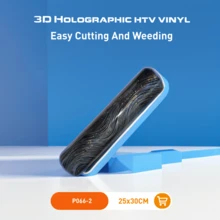 熱轉印薄膜 Flex Film 用於紡織品轉印薄膜，適用於熨燙 DIY T恤、布料 (黑色) - TPU 鐳射紋黑 - 查看 9