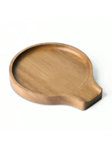 Giá đỡ muỗng bằng gỗ keo 1/2 inch, giá để muỗng trên mặt bàn bếp có chân đế silicon chống trượt, dùng cho các dụng cụ nhà bếp như muỗng canh, muỗng cà phê, muỗng nấu ăn, thìa xới, kẹp gắp, v.v. - Màu gỗ - Xem 16