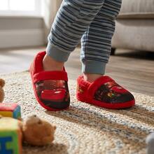 Disney Cars Slippers Boys' Slip On Cozy Warm Soft Plush Indoor Wear Relax & Play (Toddler Sizes 5-10/ Little Kids Sizes 11-12) - Red - View 7