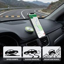 MagSafe Magnetic Phone Holder, Car Mount Version, Strong Adhesive Won't Damage Dashboard, Reusable, Holds Phone & Keys, Fits Car Dashboard/Seat Back, 360° Rotation, Durable Aluminum Alloy - A81 - View 5