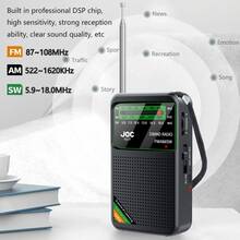 1 pieza Radio retro portátil, compatible con bandas AM/FM/SW 3, tamaño compacto, batería de 500mAh, recargable por USB, adecuado para uso en exteriores, con altavoz y conector para auriculares, opción ideal para exteriores, regalo exquisito para familiares y amigos en cumpleaños y festividades - Ver 7