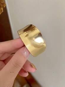 1pc Solid Color Ponytail Holder Clip, Elegant Metal Hair Accessory Decor, New Style Ponytail Clip Travel Accessories - Multicolor - View 5
