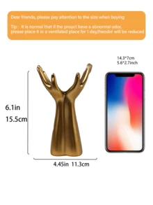 1pc Resin Arm-Shaped Vase, Unique Bohemian Style Minimalist Female Statue Decor Vase, Suitable For Home, Living Room, Office Decoration, Modern Nordic Style Ornament, Mother's Day Gift - Vase - View 10