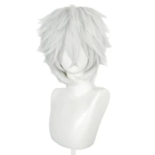 Wig Unisex Medium-Short 12 Inci, Terbuat dari Serat Sintetis Tahan Panas, Cocok untuk Cosplay, Pemakaian Sehari-hari, Foto Pesta, Tersedia dalam Berbagai Warna - MultiWarna - View 62