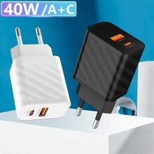 40W 雙孔 PD 快充 Type-C 充電器，相容 iPhone 17/16/15/14/13/12/11/Pro Max、XS/XR/X、Pro 及 Android 手機 - 查看 3