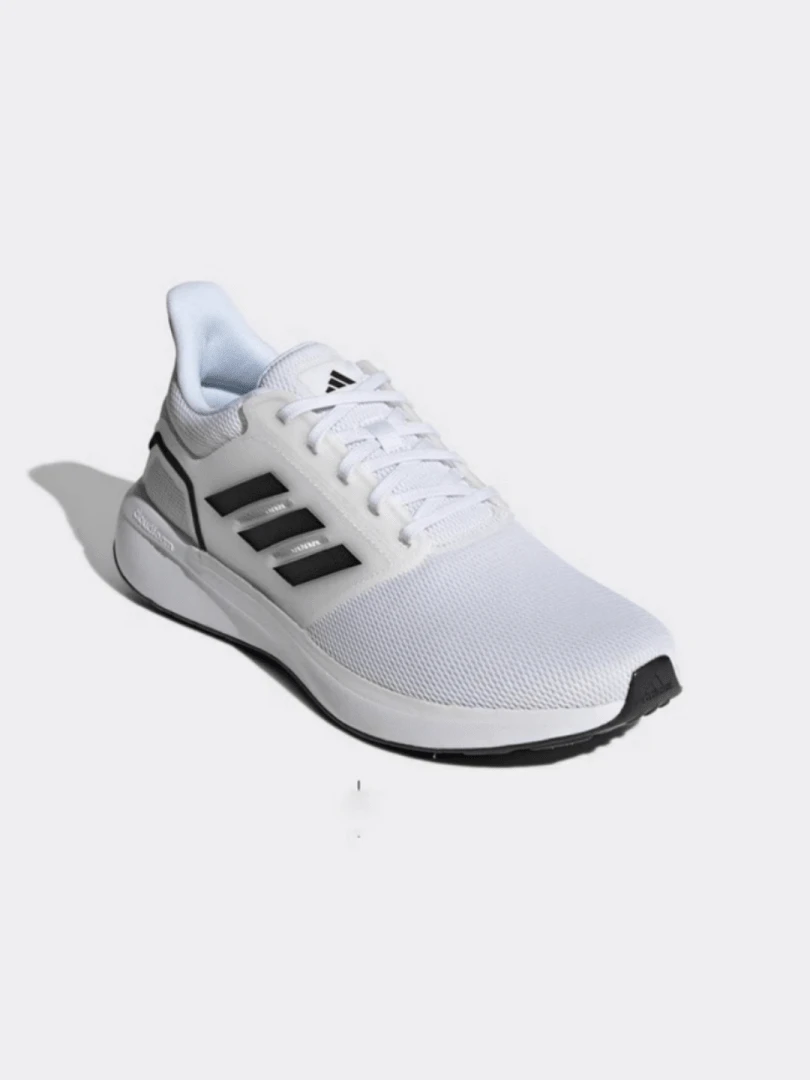 Adidas 阿迪达斯新款耐穿、轻便、舒适的 EQ19 RUN Grip 休闲运动鞋，男女通用，纯白色，JR0248 - 白色 - 查看 1