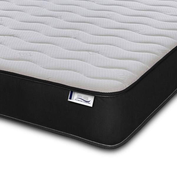eXtreme Comfort Hybrid Memory Foam Spring Mattress 7 Inch Quilted - Springs Support With Memory Foam Comfort Layer And Breathable Soft CoolTouch Top Cover