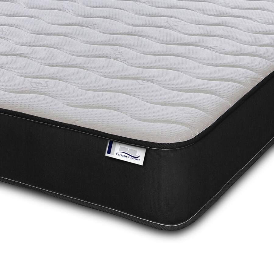 eXtreme Comfort Hybrid Memory Foam Spring Mattress 7 Inch Quilted - Springs Support With Memory Foam Comfort Layer And Breathable Soft CoolTouch Top Cover - 黑色 - 查看 1